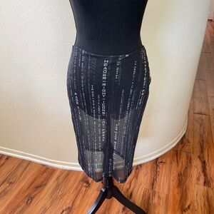 NWT - Current Mood - Data Error mesh skirt - Dolls Kill - Small